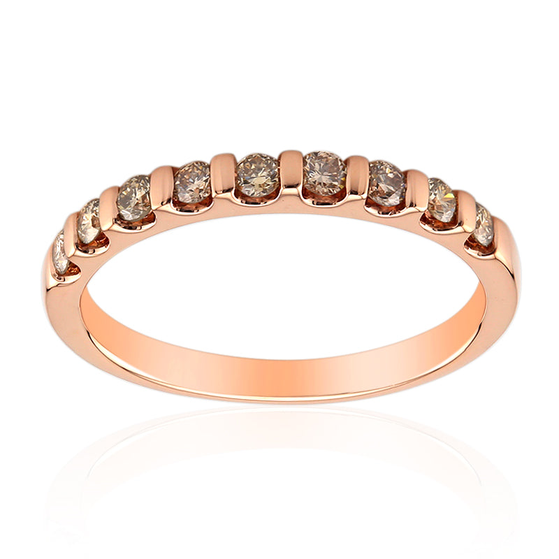 SI1 Argyle-Rose de France-Brillant-Silberring (Annette)