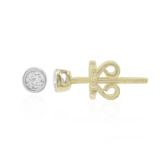 SI1 (G) Brillant-Goldohrringe (Annette)