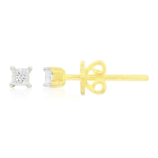 SI1 (G) Diamant-Goldohrringe (Annette)
